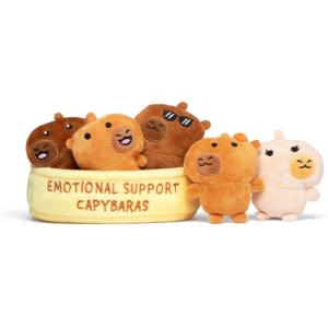image:imageEmotional Support Dino Nuggies by Relatable Cuddly Stuffed Animals and Dinosaur Toys Great Gift Ideas for Loved Ones of All Ages Includes 5 Dinosaur Plushies with Carrying BasketCapybaras