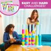 image:imageGiant Color Stack Challenge By Relatable  The Ultimate Jumbo Brain Teaser amp Strategy Game  Includes 50 Puzzles for IndoorOutdoor Play Perfect Yard Game for Ages 6 and UpGiant Color Stack